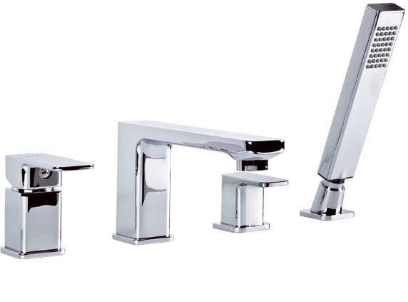 Valvex Loft Amadeo Like Bateria wannowa 4-otworowa stojąca Chrom 2454890