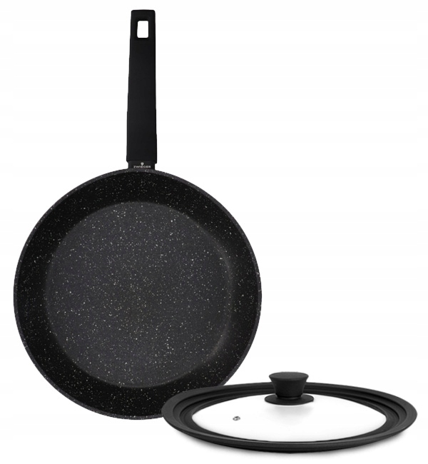 Zwieger Forte Patelnia Nieprzywierająca 28 CM Pokrywka Silikonowa 3W1