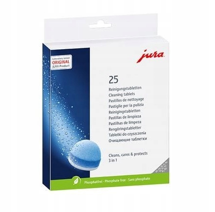 Třífázové čisticí tablety do kávovaru Jura 25045 25 Ks