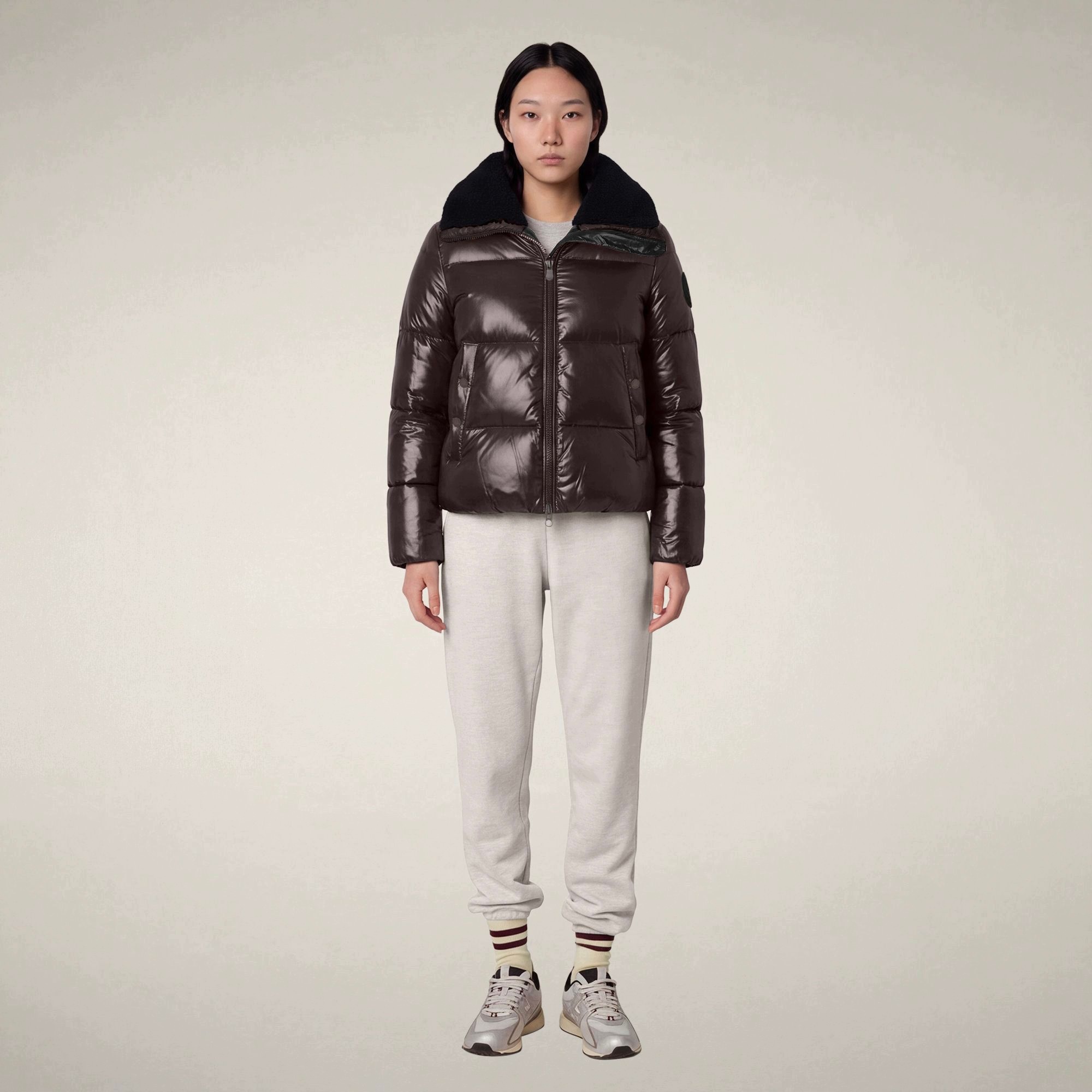 Zimní Bunda Save The Duck Moma Brown Black Xs