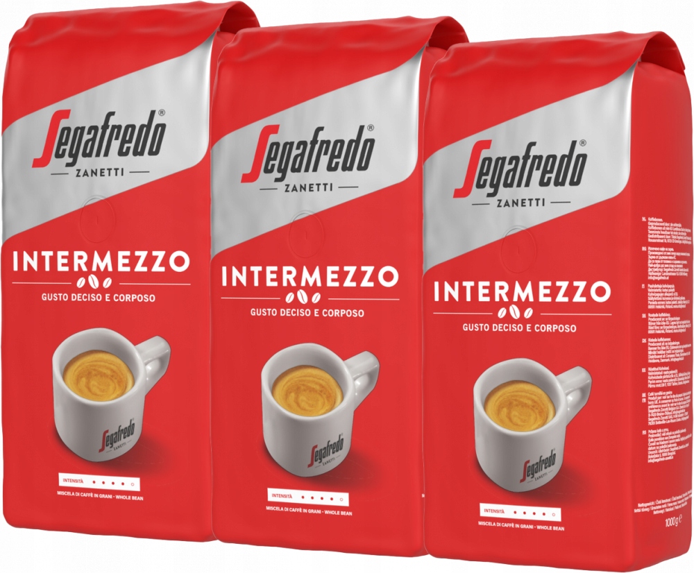 Kawa ziarnista Segafredo Intermezzo, 1kg x3