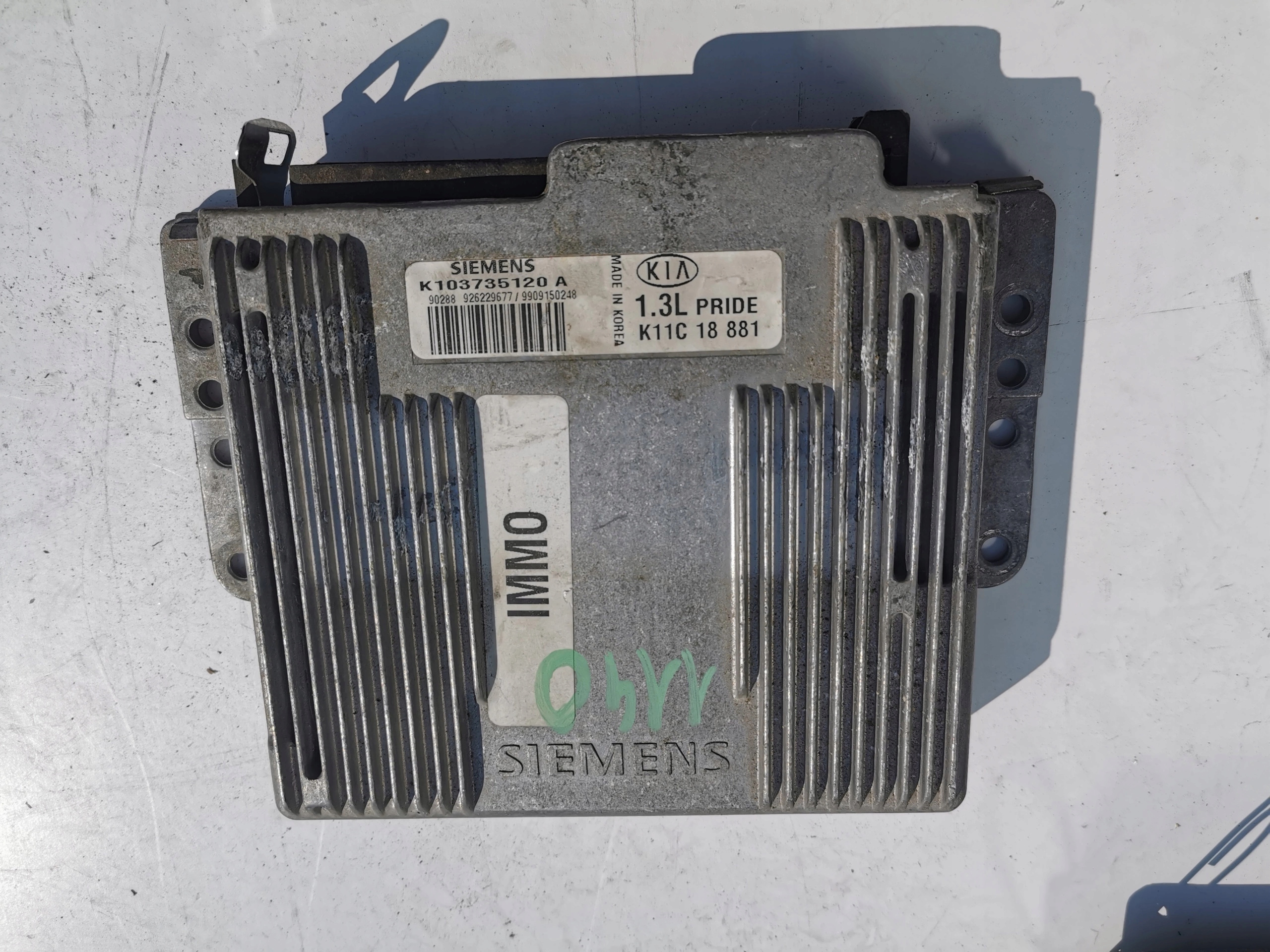 KIA PRIDE 1.3B 16V K103735120A K11C18881 computer
