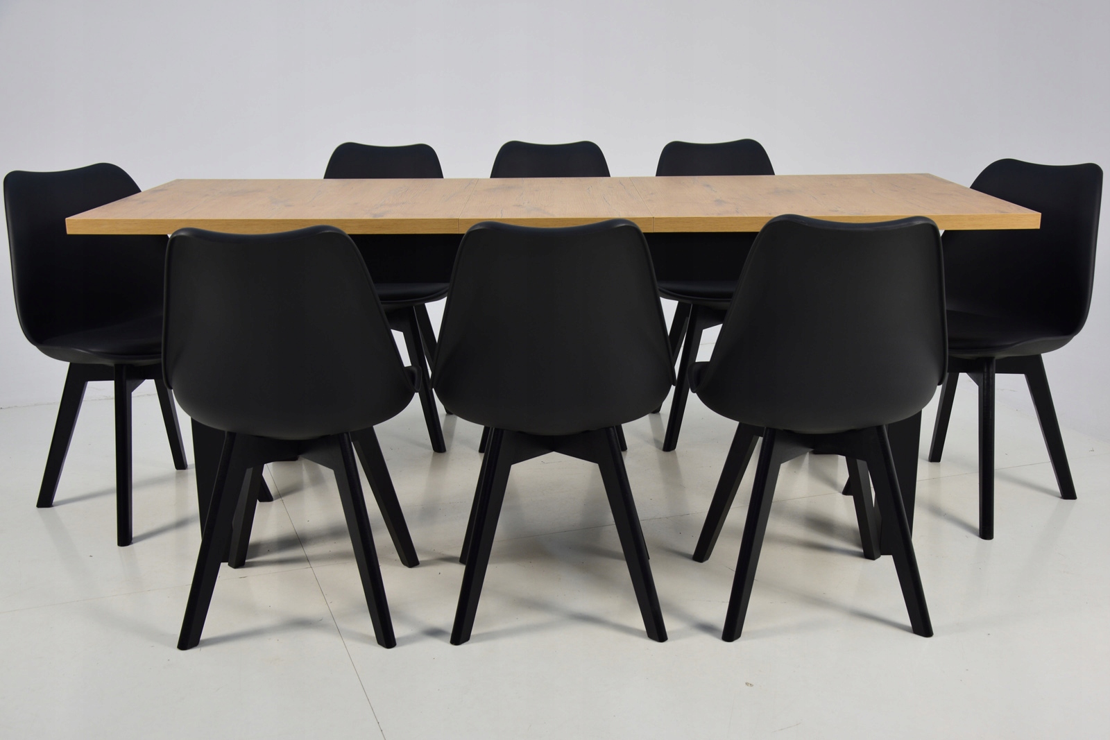 Duży zestaw 8 krzeseł Z PODUSZKĄ i ROZKŁADANY stół Marka inna