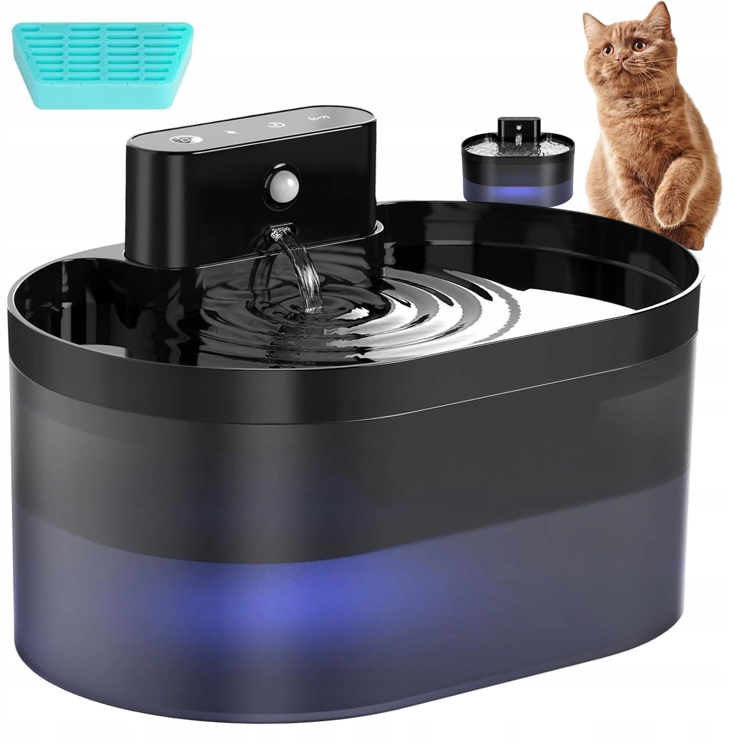 Levně Fontána Pro Zvířata 2,2 L Se Snadno Čistí Bez Převrácení