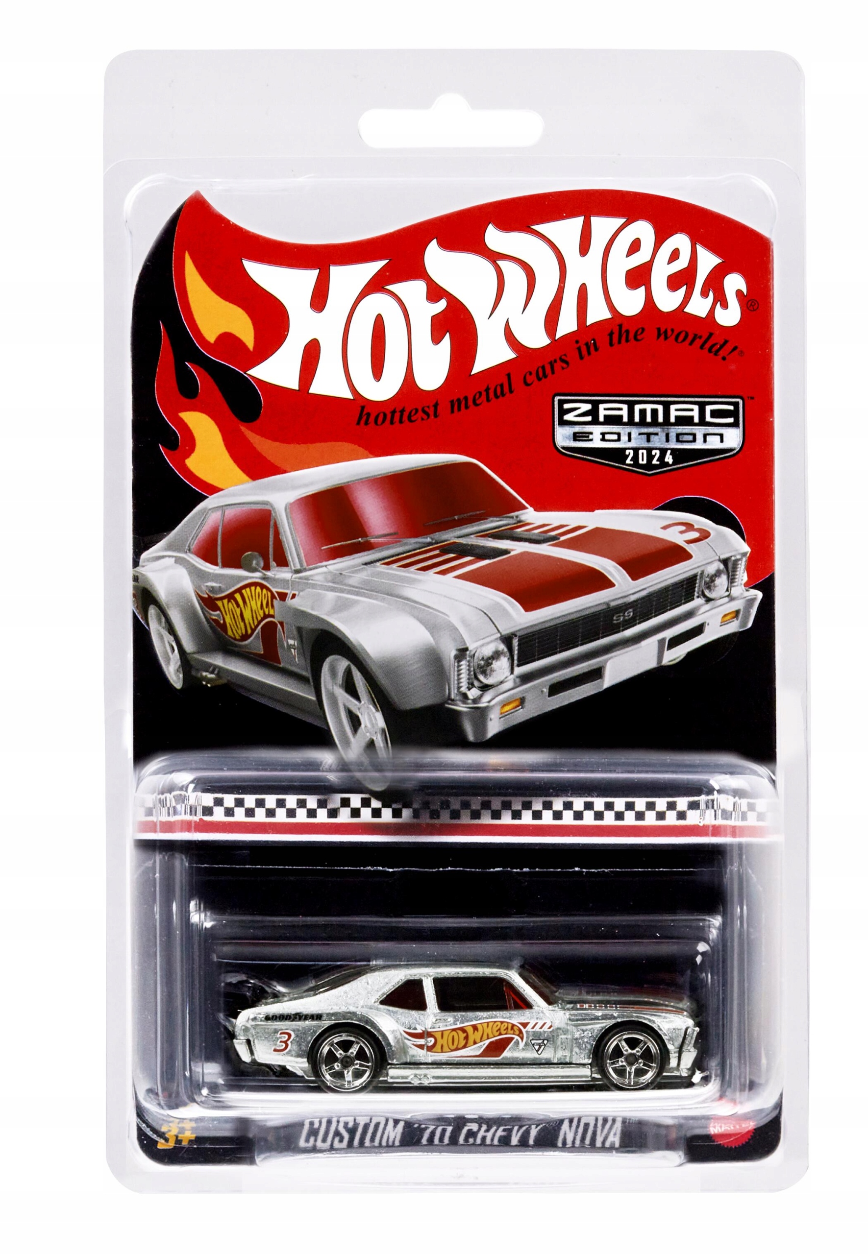 Hot Wheels Custom '70 Chevy Nova HTF91 -zamac- Collector Ed Protektor