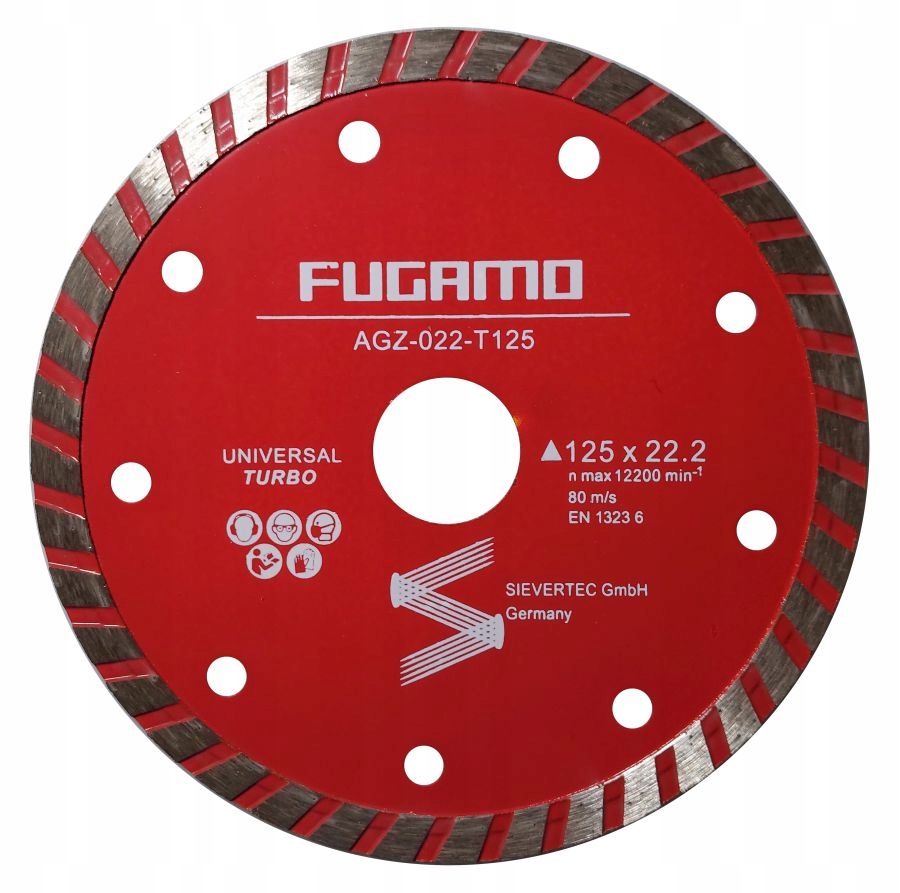 

Tarcza Diamentowa 125x22,2 MM Uniwersalna Turbo