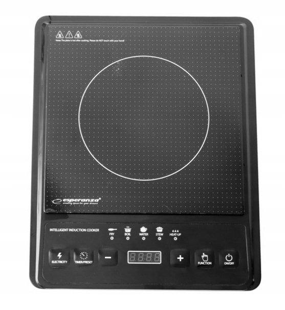 Płyta Indukcja Turystyczna kuchenka elektryczna Domowa Dotykowa 2000W