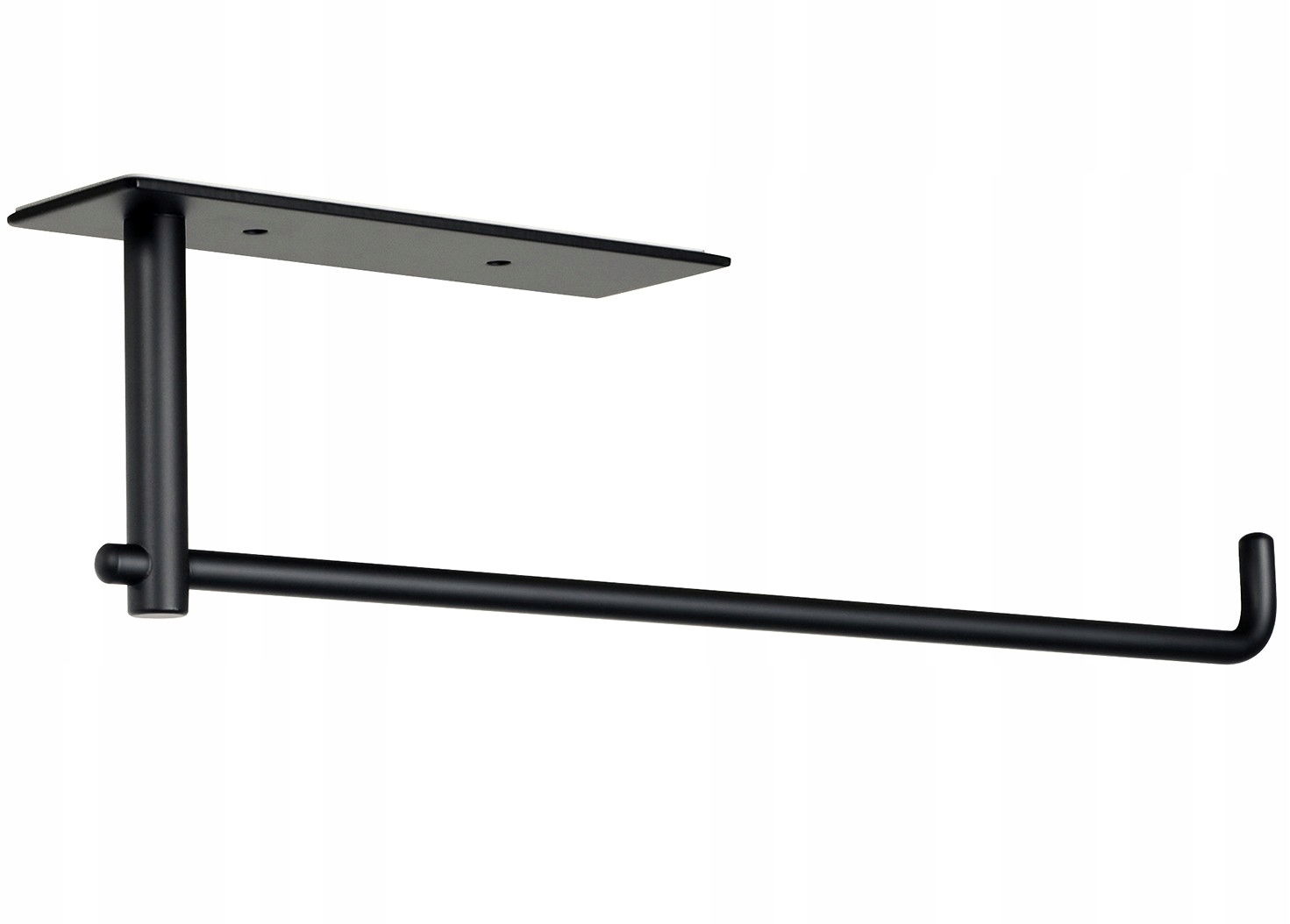 WIESZAK UCHWYT CZARNY RĘCZNIK PAPIEROWY KUCHENNY Długość/wysokość 7 cm