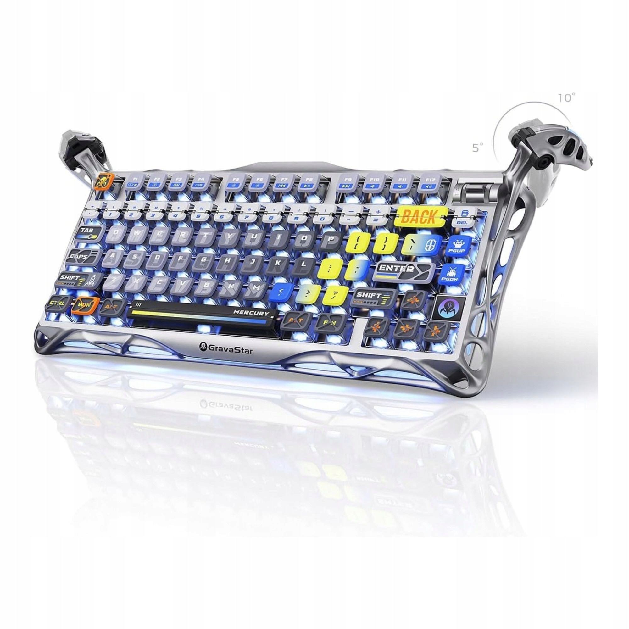 Bezdrátová Klávesnice Gravastar Mercury K1 Pro Mechanická Interstellar