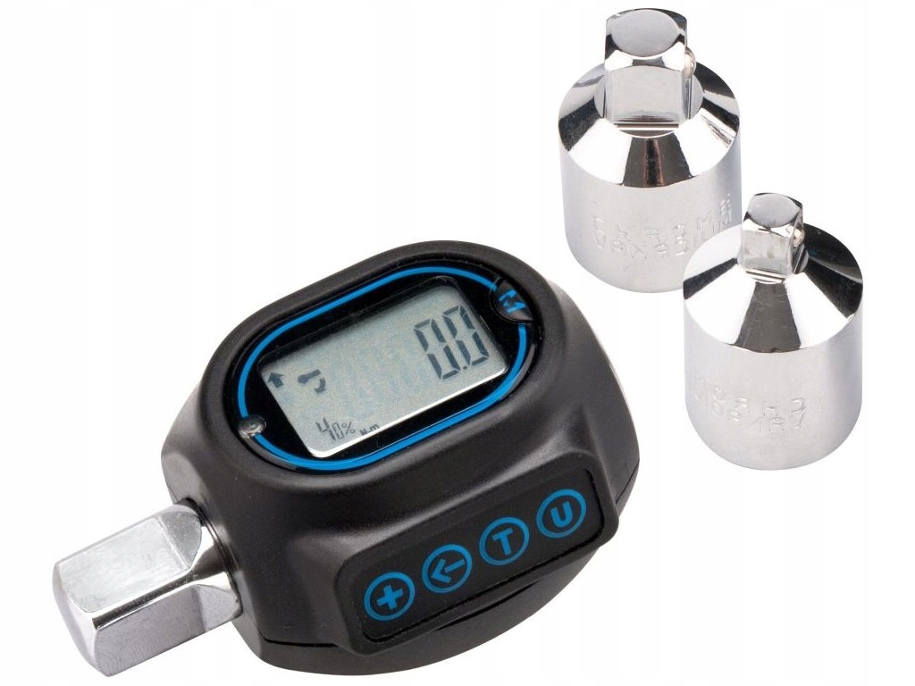 Adaptér momentový digitálny, 1/2", 20-200Nm, s redukciou na štvorhran 1/4" a 3