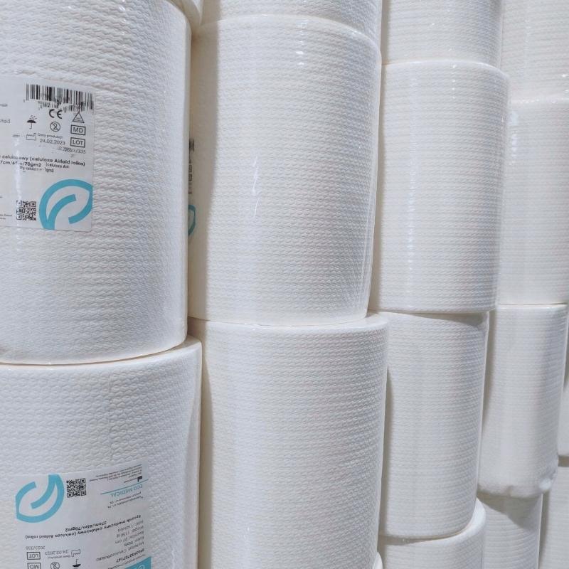 RĘCZNIK FRYZJERSKI AIRLAID MEDYCZNY CELULOZOWY ROLKA KOSMETYCZNA 26CM 80M Marka Eko-Higiena