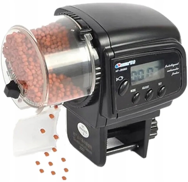 Automatické Krmítko Pro Ryby, Podavač Krmiva Pro Akvárium LCD