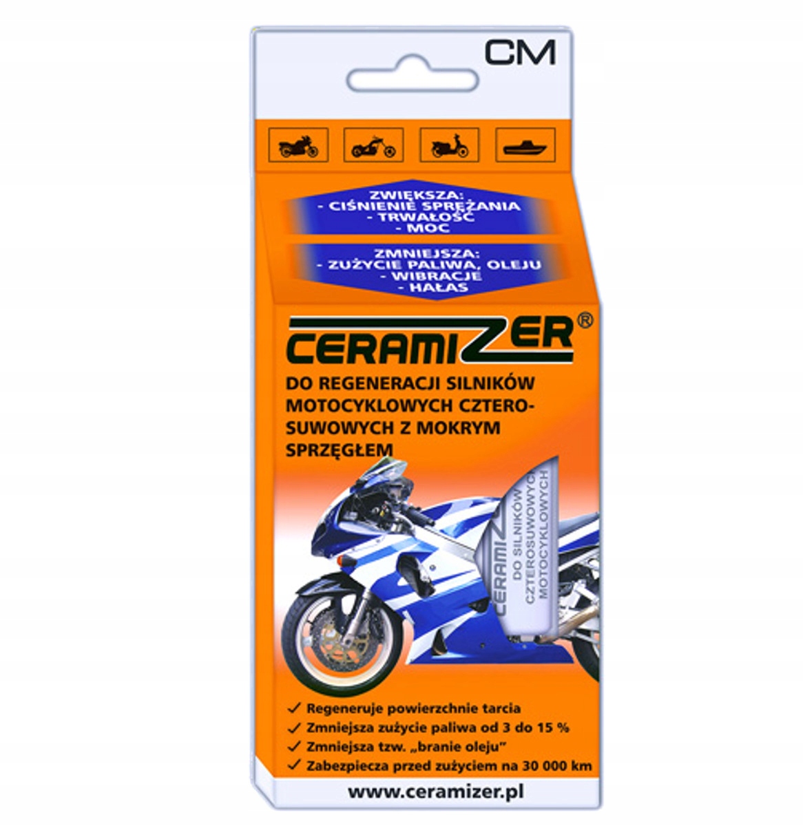 

Ceramizer CM do motocykla motoru 4T