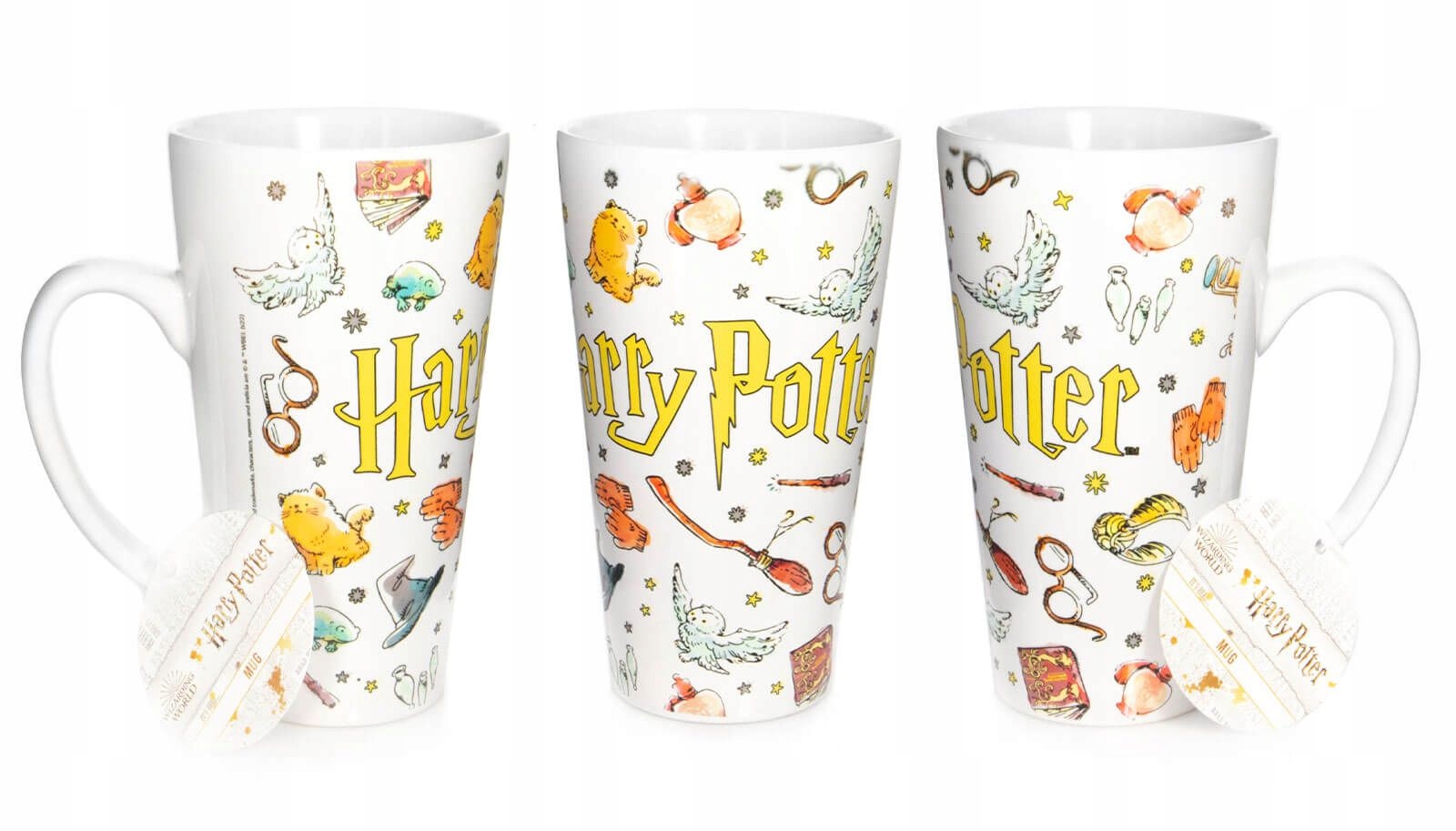 Kubek Latte Harry Potter Symbole 450 ml na kawę Pojemność 450 ml