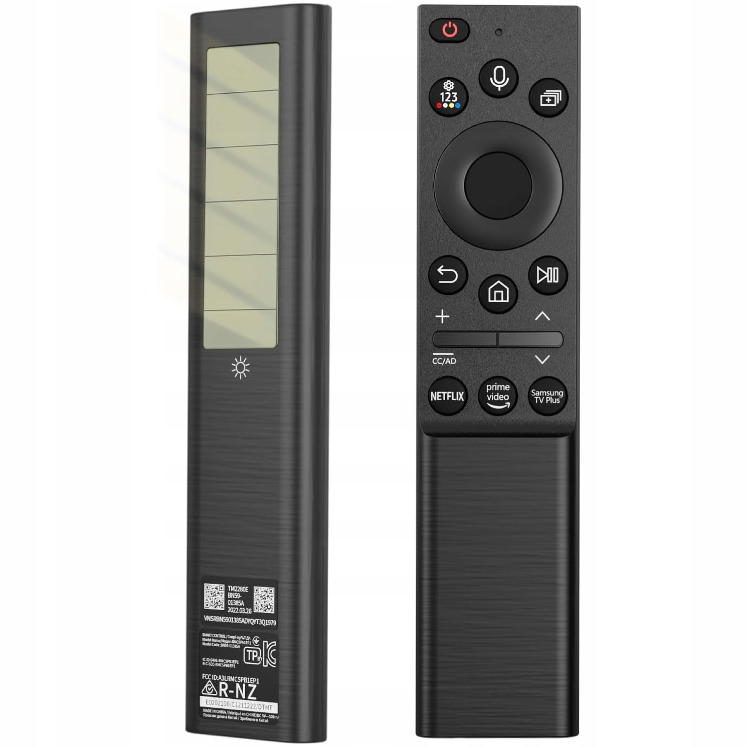 Dálkový Ovladač BN59-01357A Pro Samsung Smart Tv Solární Panel Usb-c Nabíjení