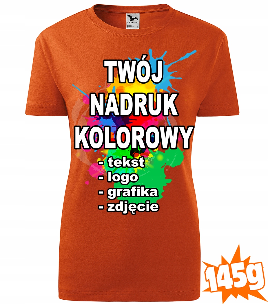 

Koszulka Z Własnym Nadrukiem zdjęcie damska XL 11
