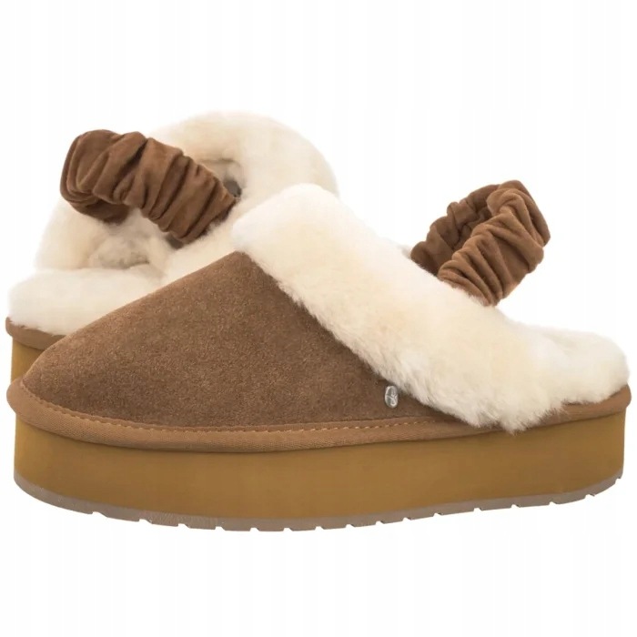 Dámské semišové boty Pantofle Emu Australia Hartz Clog W13374 Hnědé
