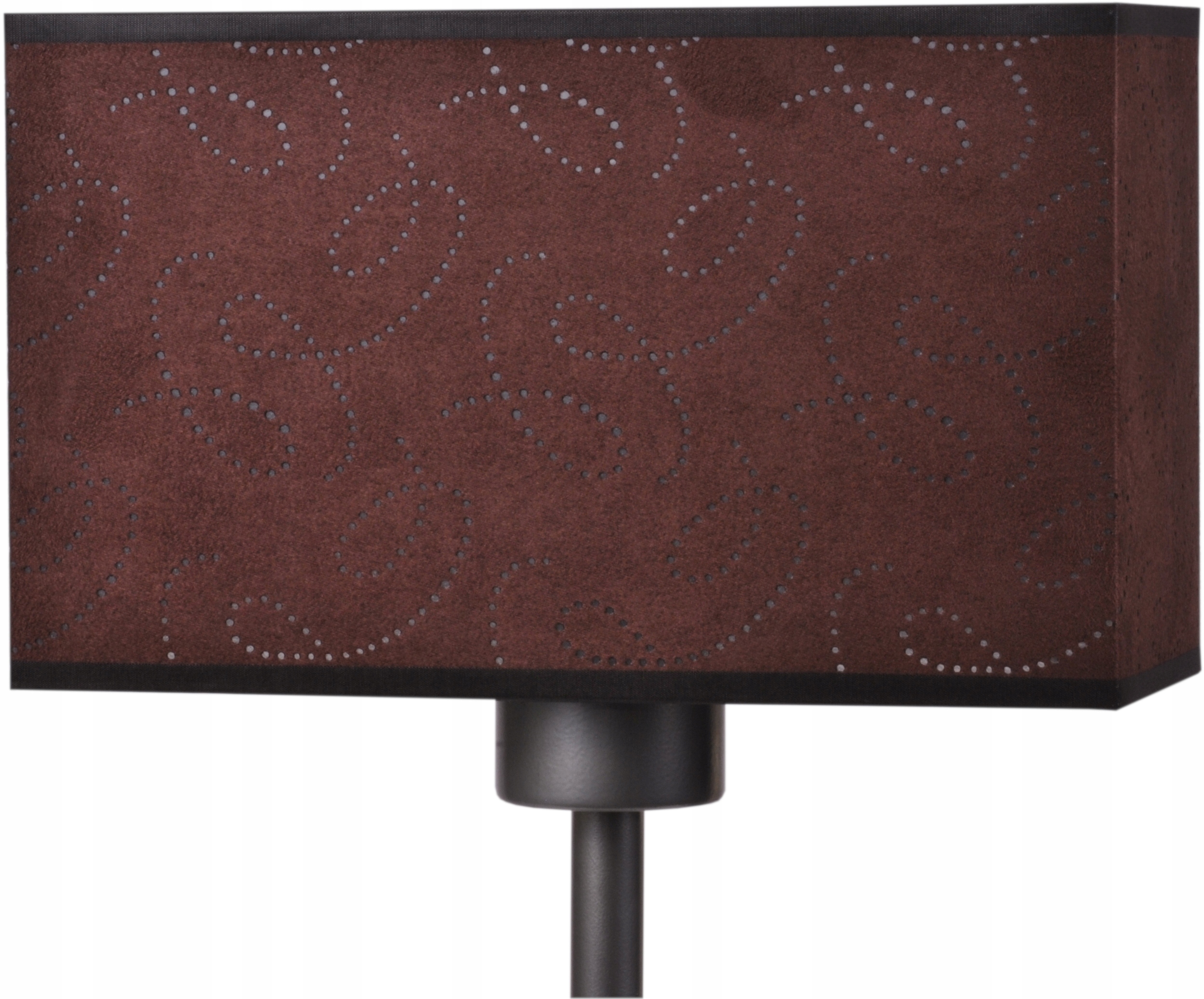 

Abażur Klosz Prostokąt Brąz Zamsz 10 x 24 H 15 E27