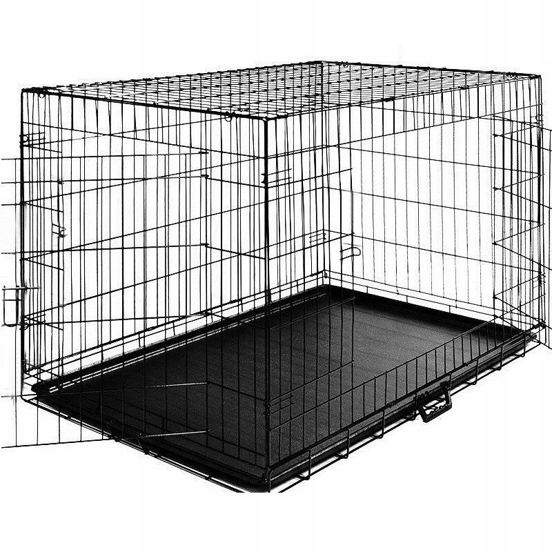 Большой металлический манеж для собак 76X47X53