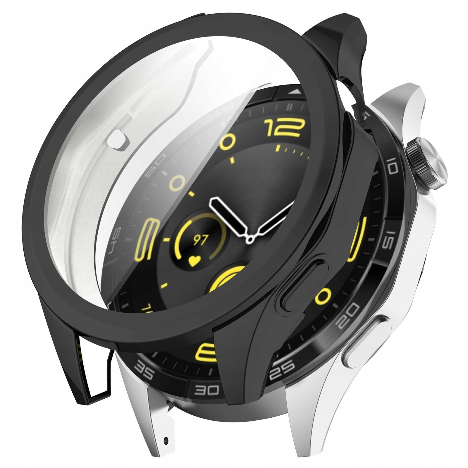 Etui z osłoną ekranu Bizon do Huawei Watch GT 4 46 mm, obudowa, case, ramka Kod producenta BCWFEHWGT446BK