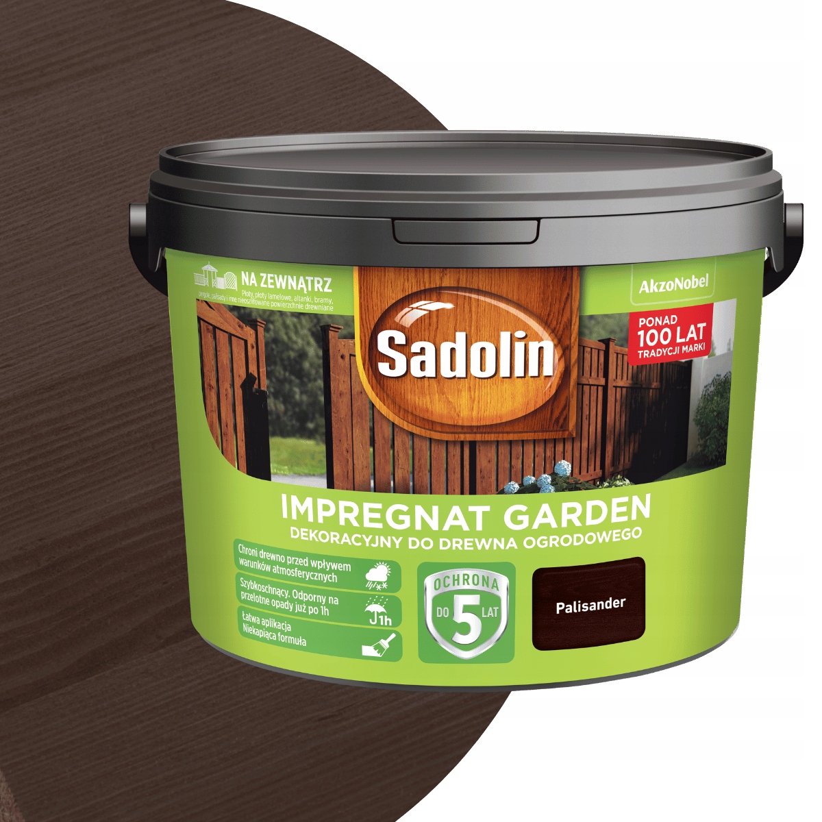 Sadolin Garden Impregnat Do Drewna 9L Palisander
