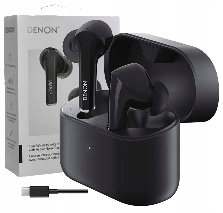 Bezdrátová Kanálová Sluchátka Denon AH830NC IPX4 S Nabíjecím Pouzdrem