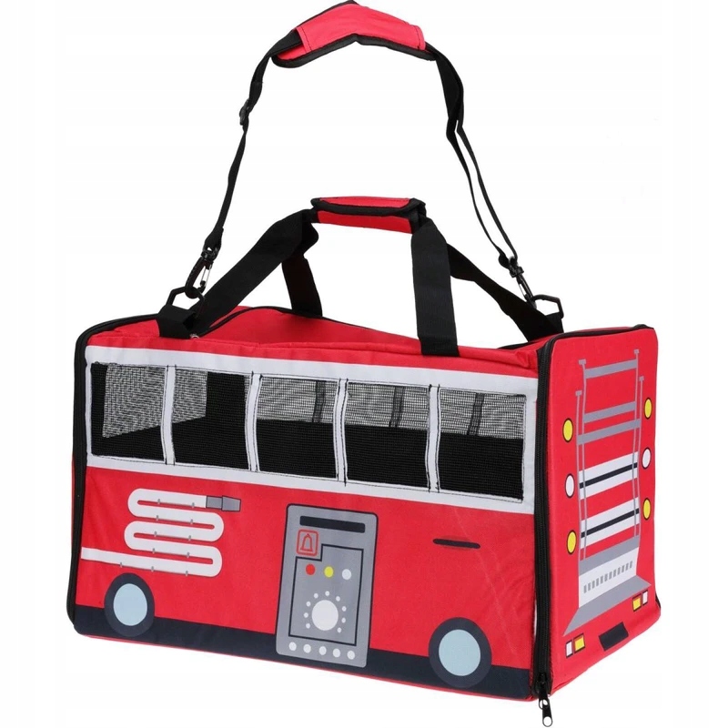 Levně Přepravka Pro Domácí Mazlíčky 52X30X32,5CM Pet Bus Červená