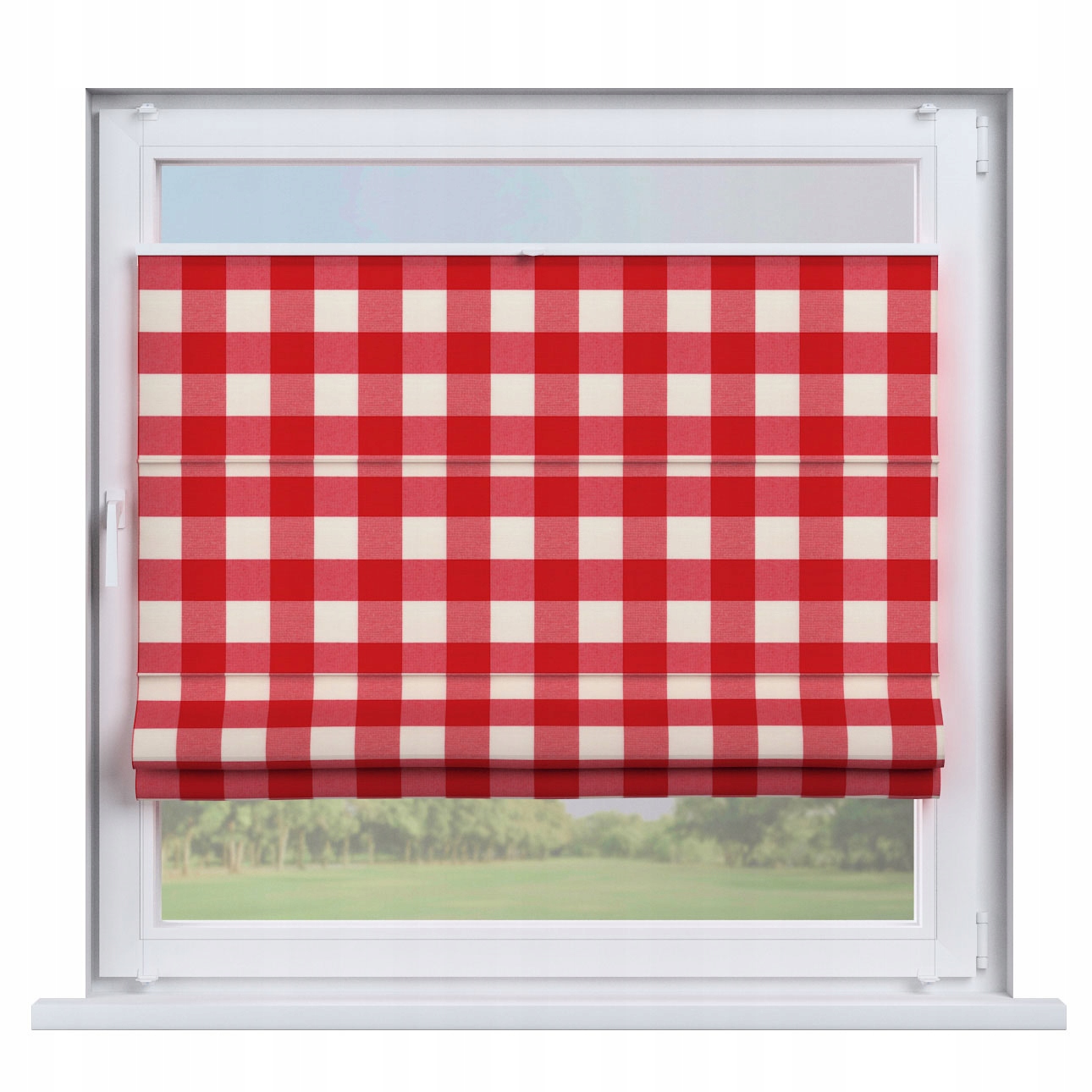 Dekoria Plisovaná roleta rímska Sicília 130x170 odtiene červenej