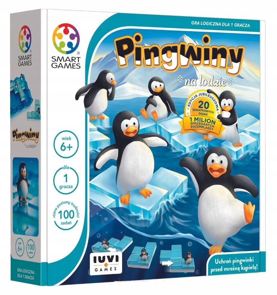 GRA LOGICZNA Pingwiny Zabawa na lodzie SMART GAMES