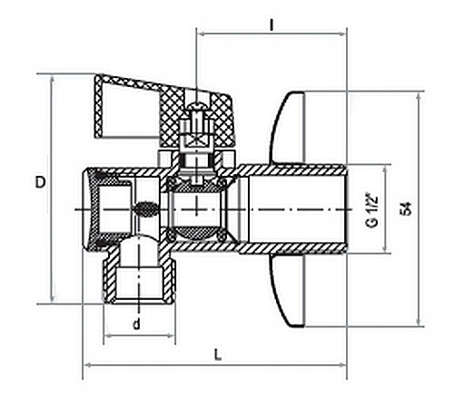 ZAWOREK KULOWY KĄTOWY Z FILTREM GOSHE 1/2 x 3/8 Cechy dodatkowe posiada atest do kontaktu z wodą pitną