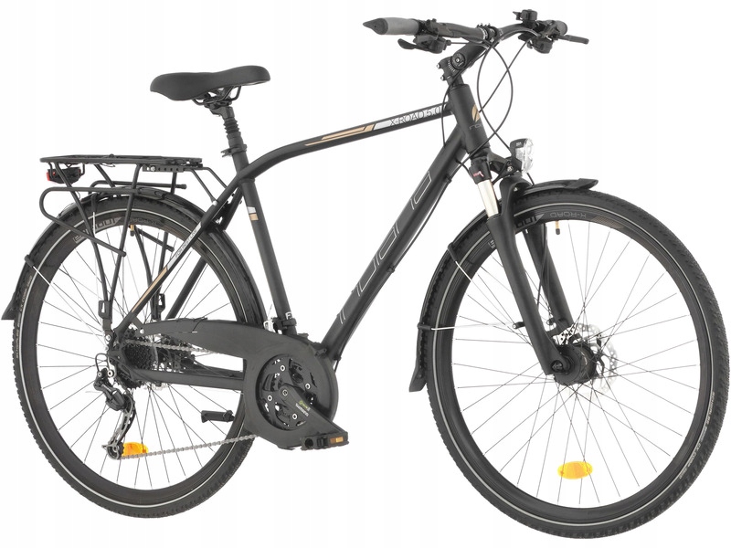 Rower trekkingowy Indiana X-Road 5.0 M23 28 cali Shimano męski Czarny