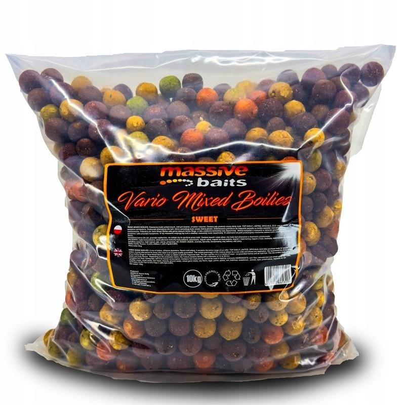 Kulki Zanętowe Massive Baits Sweet Vario Mixed Boiles 14/18/24mm Worek 10kg