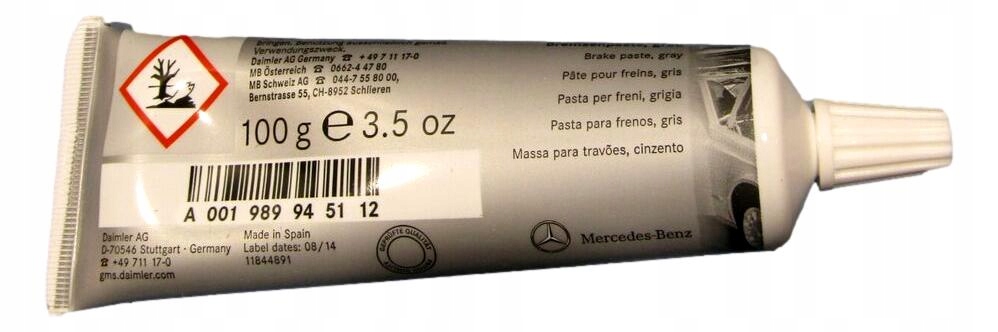 Mercedes Pasta mazivo pro brzdové destičky 100 g