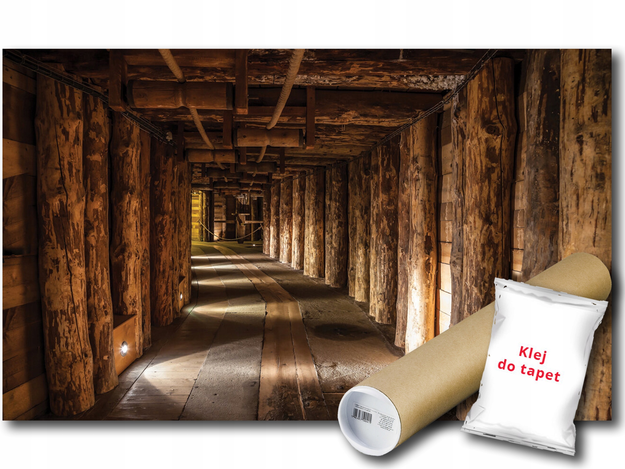 Vinylová Fototapeta Důl Chodba Tunel Wieliczka Podzemí 3D 368x254