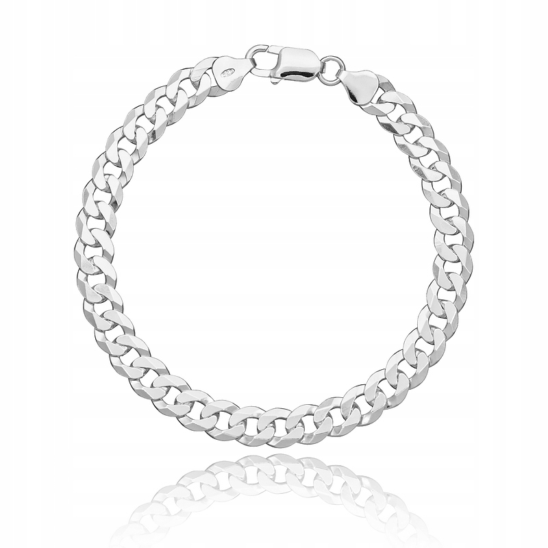 Stříbrný Náramek Na Ruku Pánský Pancíř 23 cm