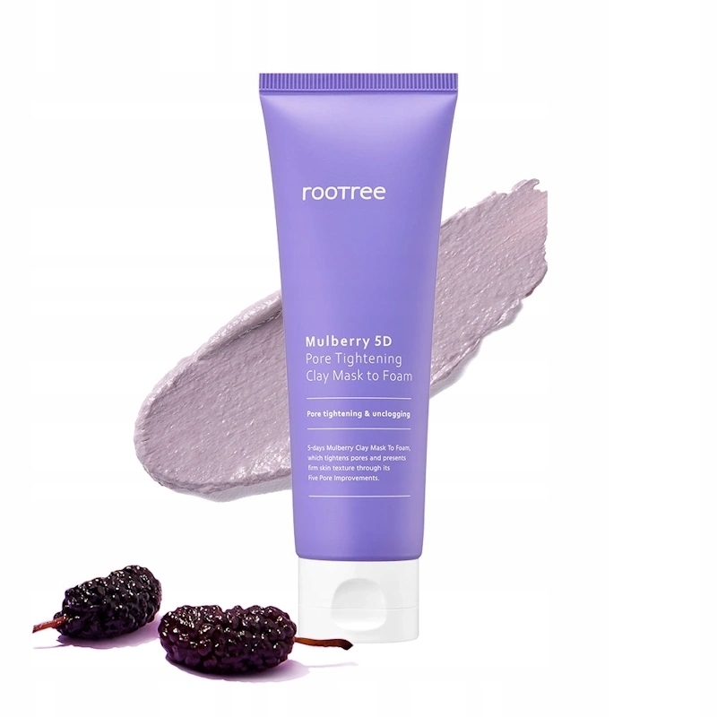 Rootree Mulberry 5d Pore Tightening Clay Mask to Foam jílová maska