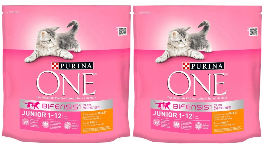 Levně Krmivo pro koťata Purina One Junior s kuřecím masem 2x1.4 kg