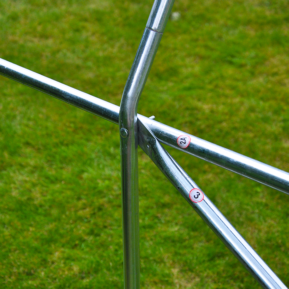 TUNEL FOLIOWY 2,5x4m (10m2) STELAŻ + FOLIA BIAŁA Kolor biały