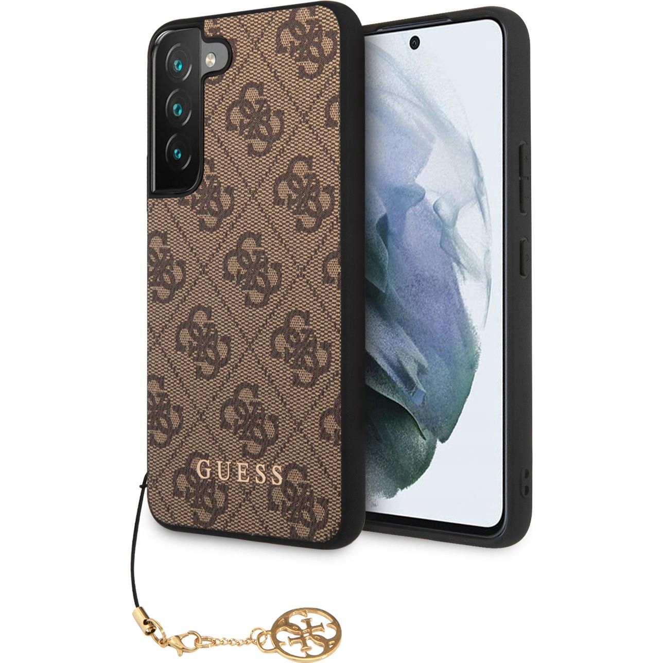 Elegantní pouzdro Guess pro Galaxy S23 kryt, ochranné pouzdro s přívěskem