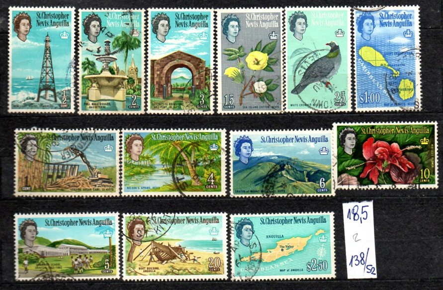 ST. Christopher, Nevis, Anguilla 2 , nr 138/ 52