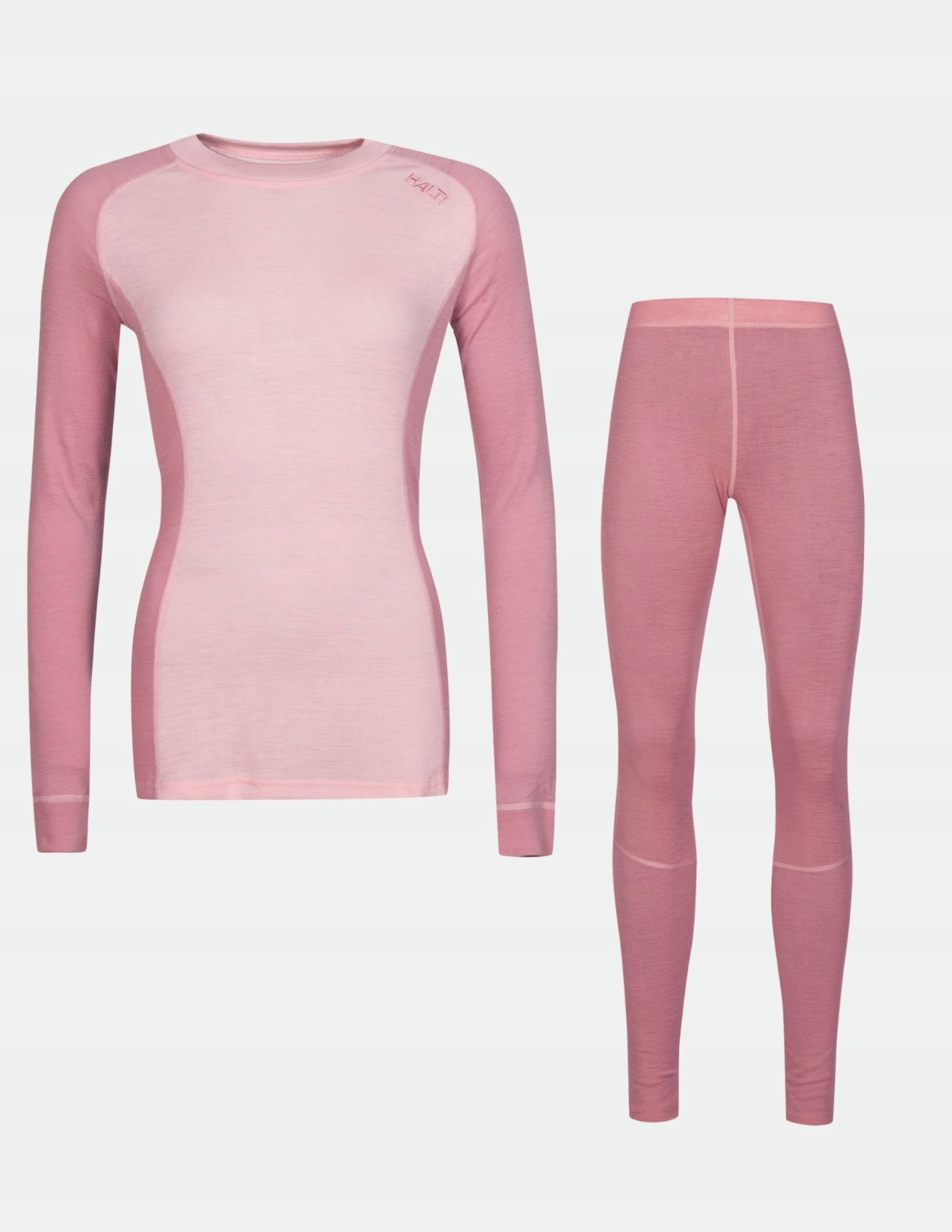 Dámský termoaktivní komplet 100% merino Halti Hossa teplý Růžový 44