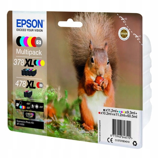 Atrament Epson 378XL+478XL set C13T379D4010