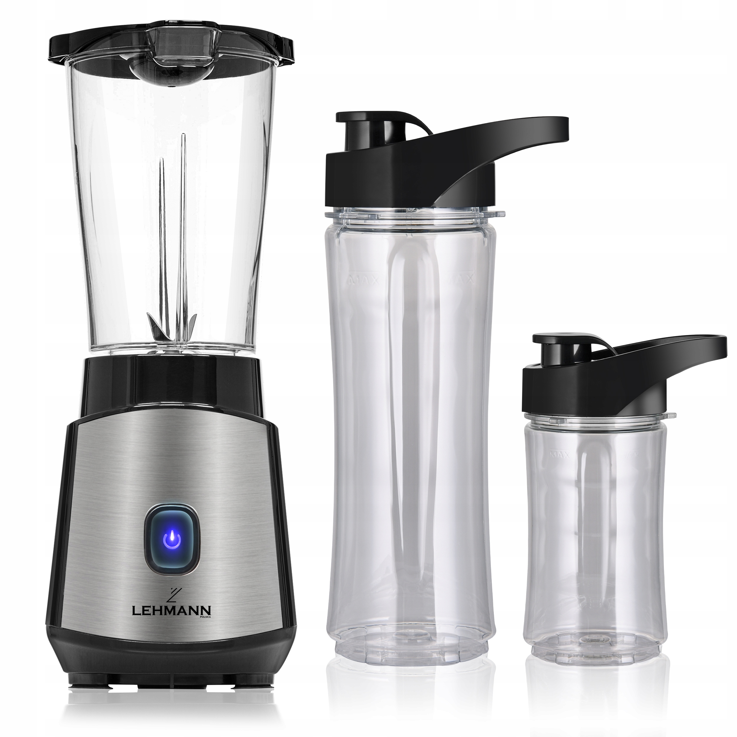 BLENDER KIELICHOWY DO KOKTAJLI 1200W 2x BIDONY 1000 ml / 570 ml / 400 ml Pojemność kielicha 1 l