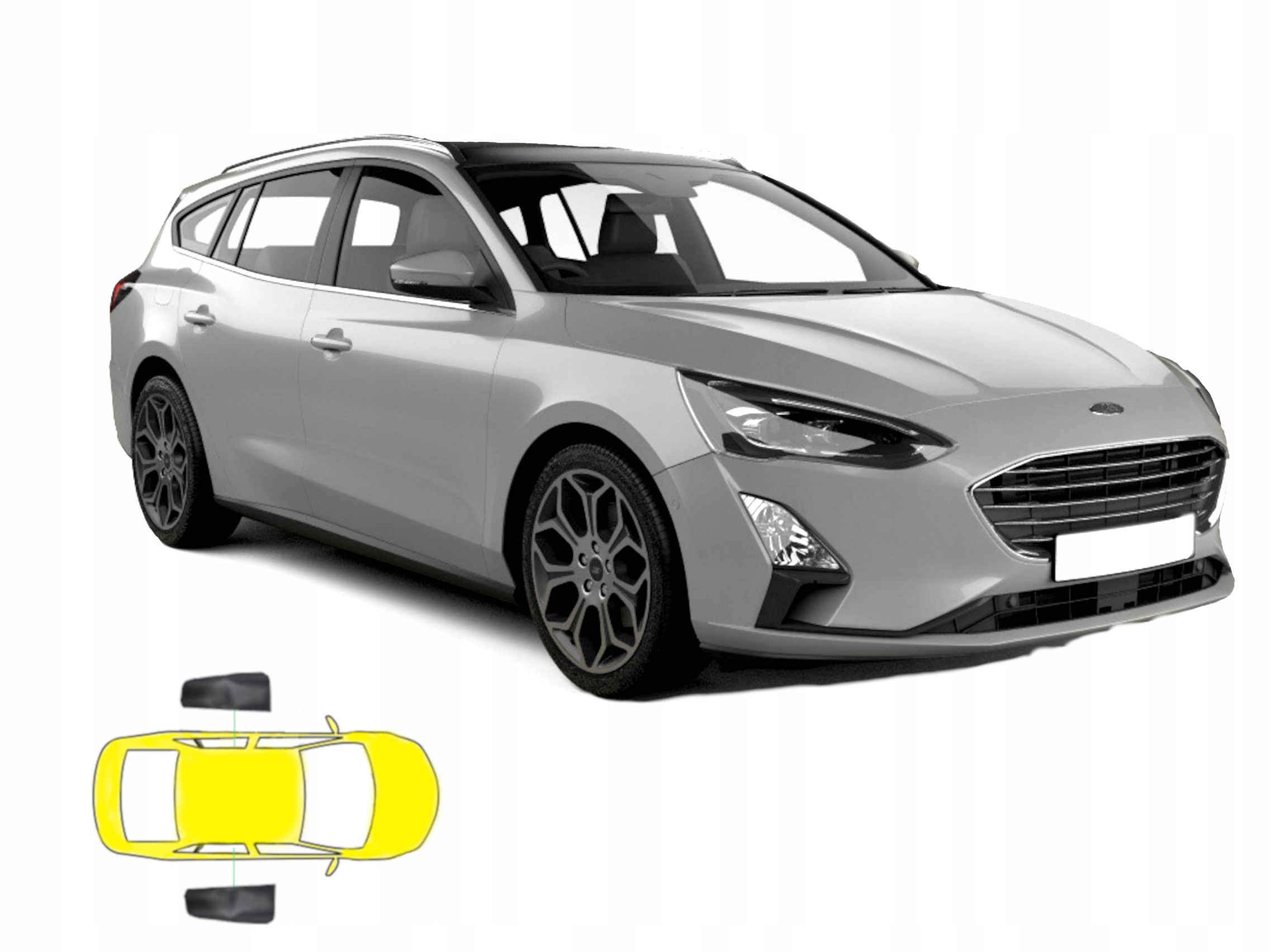 Slnečné závesy pre Ford Focus 4 IV MK4 kombi na dvere