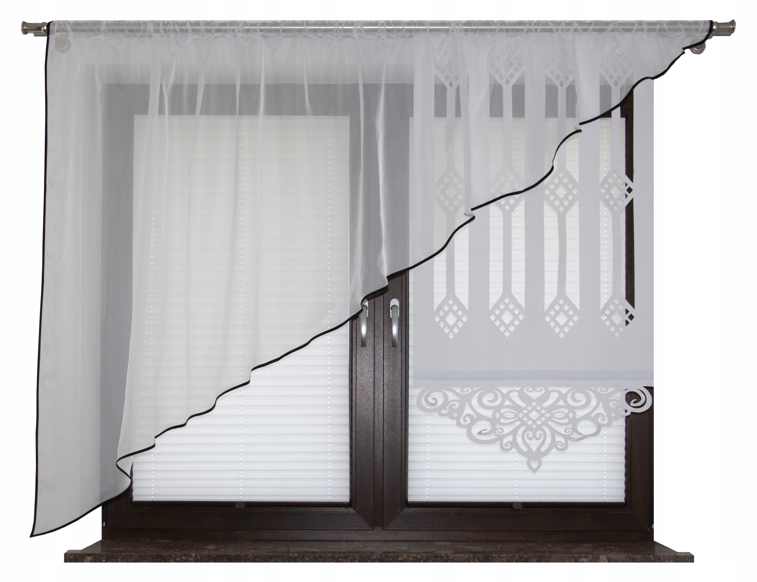 

Zestaw Panel 3D Ażur Firana Skos Firany Ekran Woal