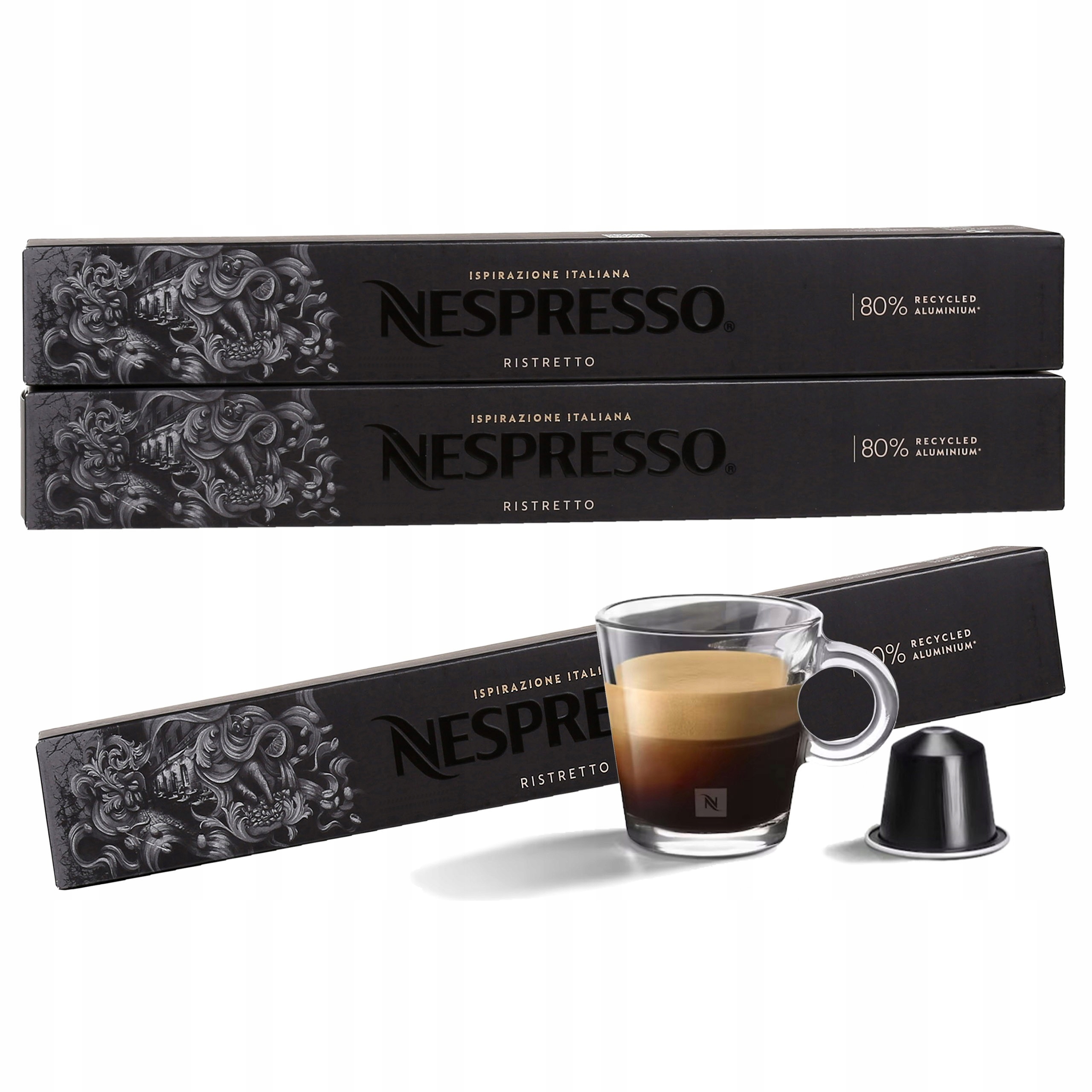 Kawa w kapsułkach o smaku Ispirazione Ristretto Italiano Nespresso 30 szt