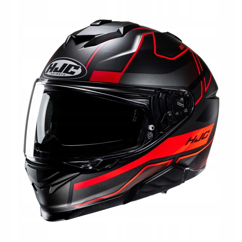 Integrálna Motocyklová Prilba Hjc I71 Iorix Black Red
