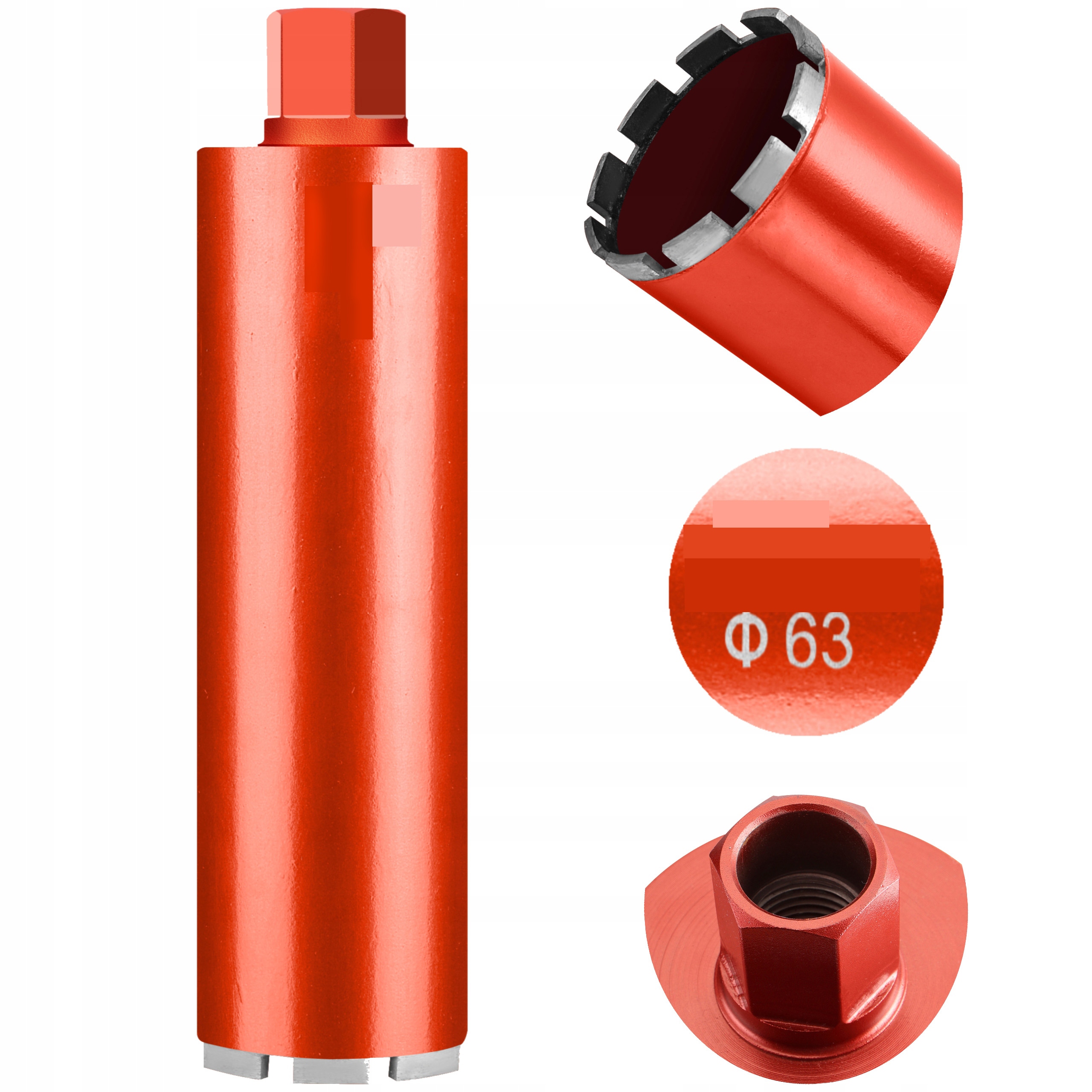 WIERTŁO KORONOWE DIAMENTOWE KORONKA 63MM 1.1/4 PRO DO WIERTNICY WIERTNICA