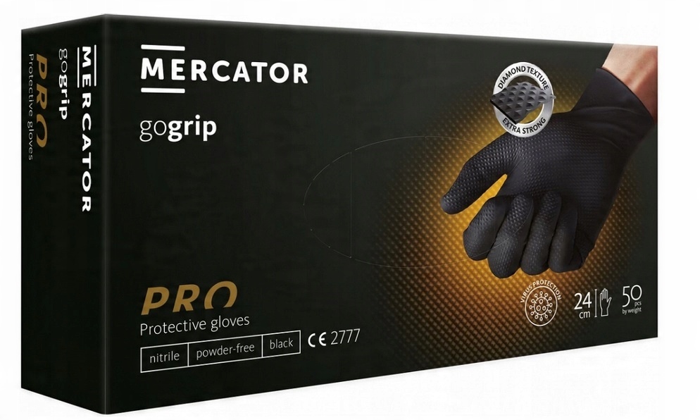 

Rękawice Nitrylowe Gogrip Black 50szt L