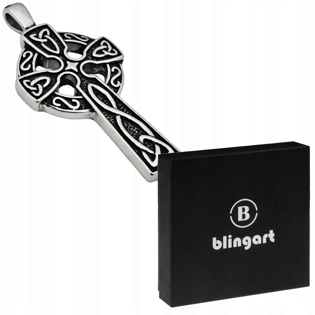 Zawieszka męska KRZYŻ celtycki chrześcijański STAL CHIRURGICZNA 316L